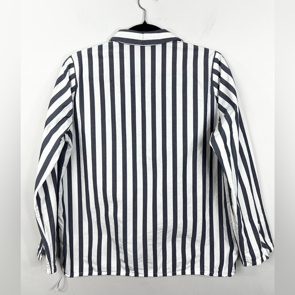 Peak Performance Sweden pure cotton blue white stripe boxy oversized top S - Picture 5 of 16